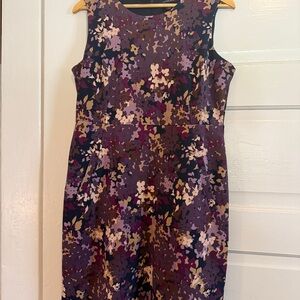 Lands' End Multicolor Floral Mini Dress